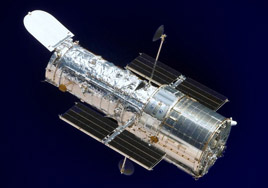 Satellite image link to Hubble website