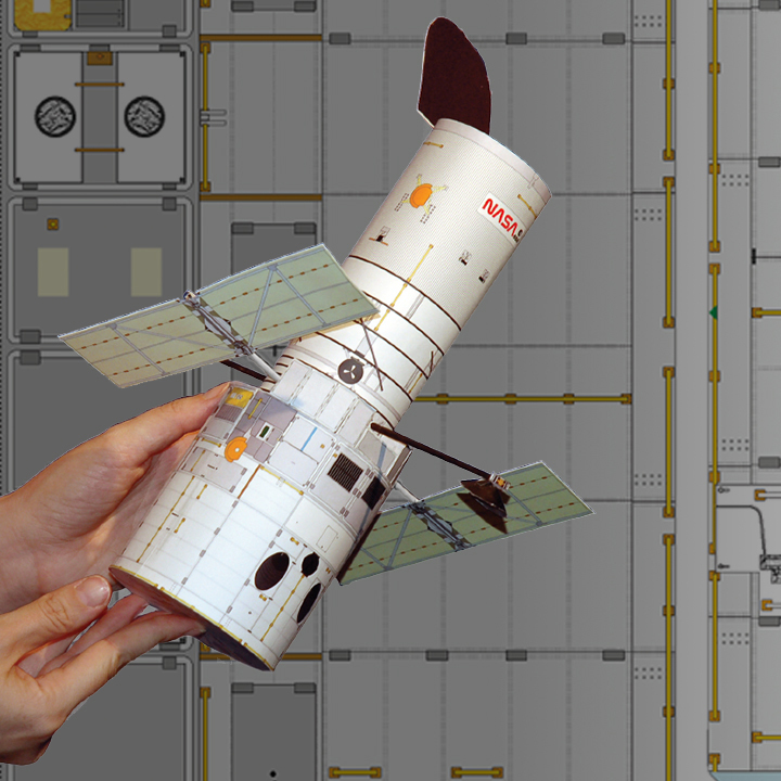 hubble spacecraft model
